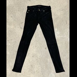 7 for all mankind Jeans - Black Suede Like Pants - Size 25
